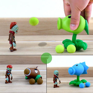 Zombies Peashooter Figures Game